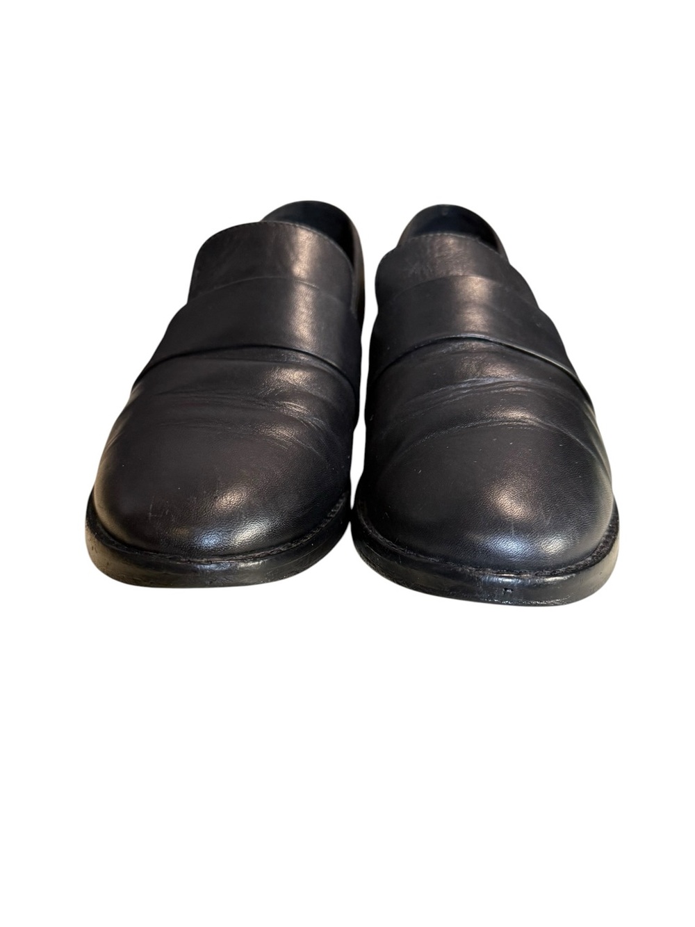 Eileen Fisher Black Leather Banded Loafers Women’s 6.5 - Picture 8 of 9